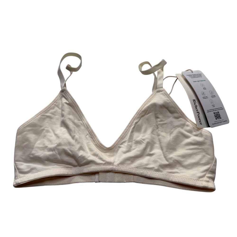 RICHER POORER T-Shirt Bralette Bone Stretch Lyocell Women's Small New
